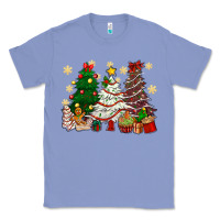 Colony Blue Cake Christmas trees Classic Tee - NancyCooperArtShop
