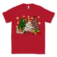 Red Cake Christmas trees Classic Tee - NancyCooperArtShop