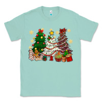 Seafoam Cake Christmas trees Classic Tee - NancyCooperArtShop