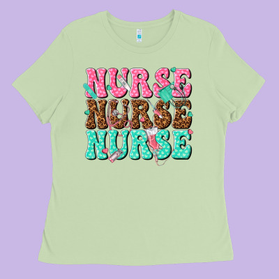Nurse Nurse Nurse Ladies Tee Designed By Texasbilliewilder