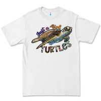 White just a girl who loves turtles Premium Tee - SublimationCraftShop