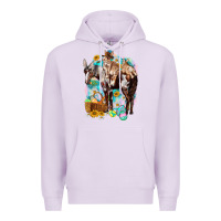 Lilac Happy Easter Day Rodeo Premium Hoodie - NancyCooperArtShop