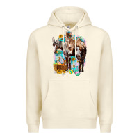 Sandshell Happy Easter Day Rodeo Premium Hoodie - NancyCooperArtShop