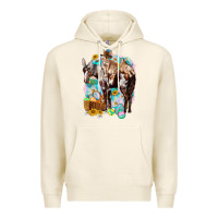 Tofu Happy Easter Day Rodeo Premium Hoodie - NancyCooperArtShop