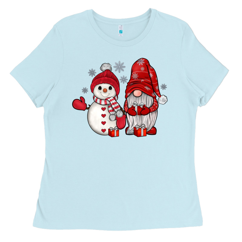 Snowman Gnome Ladies Tee by JahusDesignShop | Teevron