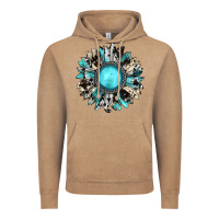 Vintage Coffee western sunflower gemstone Vintage Hoodie - JahusDesignShop