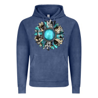Vintage Denim western sunflower gemstone Vintage Hoodie - JahusDesignShop
