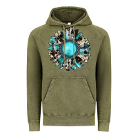 Vintage Olive western sunflower gemstone Vintage Hoodie - JahusDesignShop