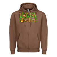 Chestnut St. Patricks day lucky vibes Zipper Hoodie - BundleAndBundleShop