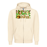 Sandshell St. Patricks day lucky vibes Zipper Hoodie - BundleAndBundleShop