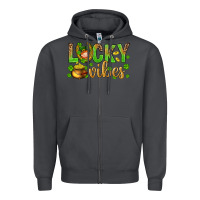 Smoke St. Patricks day lucky vibes Zipper Hoodie - BundleAndBundleShop