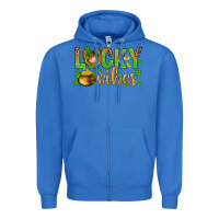 True Royal St. Patricks day lucky vibes Zipper Hoodie - BundleAndBundleShop