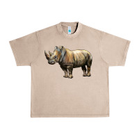 French Oak Rhino Illustrations Urban Heavy Tee - LillyAllenDesigns