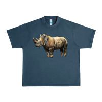 Midnight Navy Rhino Illustrations Urban Heavy Tee - LillyAllenDesigns