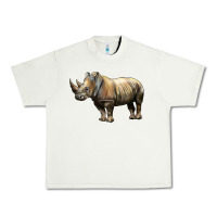 Pistachio Rhino Illustrations Urban Heavy Tee - LillyAllenDesigns