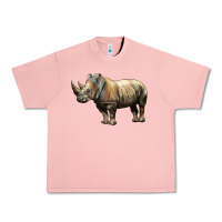 Salmon Rhino Illustrations Urban Heavy Tee - LillyAllenDesigns