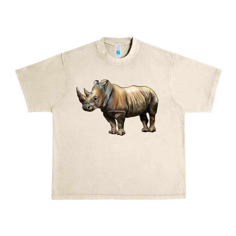 Rhino Illustrations Urban Heavy Tee by LillyAllenDesigns | Teevron
