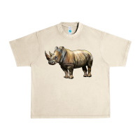 Sandshell Rhino Illustrations Urban Heavy Tee - LillyAllenDesigns