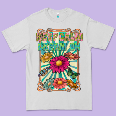 Keep Calm Dream On Premium Tee Designed By Cowhidedigitalart