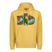 Antique Gold dad san judas sunflower leopard turquoise Premium Hoodie - JahusDesignShop