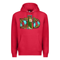 Cardinal dad san judas sunflower leopard turquoise Premium Hoodie - JahusDesignShop