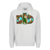Dove Grey dad san judas sunflower leopard turquoise Premium Hoodie - JahusDesignShop