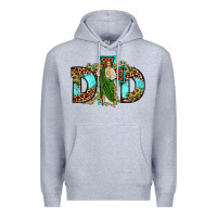 Heather Grey dad san judas sunflower leopard turquoise Premium Hoodie - JahusDesignShop