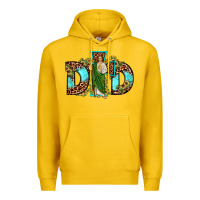 Lemon dad san judas sunflower leopard turquoise Premium Hoodie - JahusDesignShop
