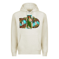 Oatmeal Heather dad san judas sunflower leopard turquoise Premium Hoodie - JahusDesignShop