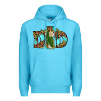 Ocean Blue dad san judas sunflower leopard turquoise Premium Hoodie - JahusDesignShop