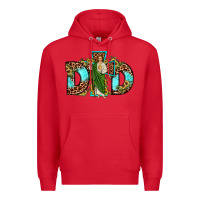 Red dad san judas sunflower leopard turquoise Premium Hoodie - JahusDesignShop