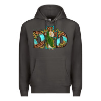 Smoke dad san judas sunflower leopard turquoise Premium Hoodie - JahusDesignShop