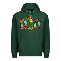 Sports Green dad san judas sunflower leopard turquoise Premium Hoodie - JahusDesignShop