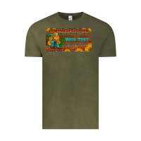 Vintage Olive preview custom cowboy boots sunflowers and cactus license plate Vintage Tee - Artiststas