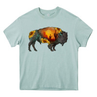 Arona sunflower bison Heavy Core Tee - RanaPortraitStore