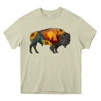 Sunflower Bison Heavy Core Tee | Teevron