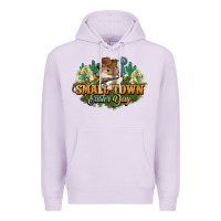 Lilac Small town Easter Day Premium Hoodie - NancyCooperArtShop