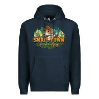 Navy Small town Easter Day Premium Hoodie - NancyCooperArtShop