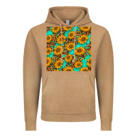 Vintage Camel sunflowers and leopard western seamless pattern Vintage Hoodie - BundleAndBundleShop