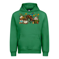 Emerald rodeo cowboy coffee cups Urban Hoodie - OliviaCreatesArt