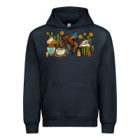 Navy rodeo cowboy coffee cups Urban Hoodie - OliviaCreatesArt