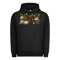 Pigment Black rodeo cowboy coffee cups Urban Hoodie - OliviaCreatesArt