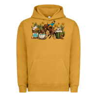 Pigment Peanut Butter rodeo cowboy coffee cups Urban Hoodie - OliviaCreatesArt