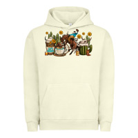 Pigment Pistachio rodeo cowboy coffee cups Urban Hoodie - OliviaCreatesArt