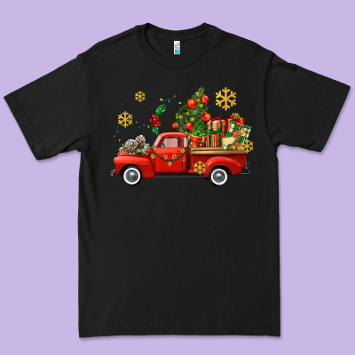 Christmas Truck Premium Tee Designed By Adodesignshop