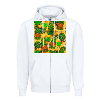 White St. Patricks gnomies seamless pattern Zipper Hoodie - BundleAndBundleShop