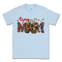 Dusty Blue Christmas Army Mom Classic Tee - NancyCooperArtShop