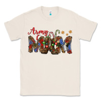 Natural Christmas Army Mom Classic Tee - NancyCooperArtShop