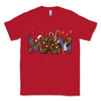 Red Christmas Army Mom Classic Tee - NancyCooperArtShop