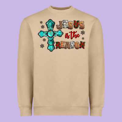 Jesus Is The Reason For This Season Christmas Heavyweight Sweatshirt Designed By Jasminsmagicworld
